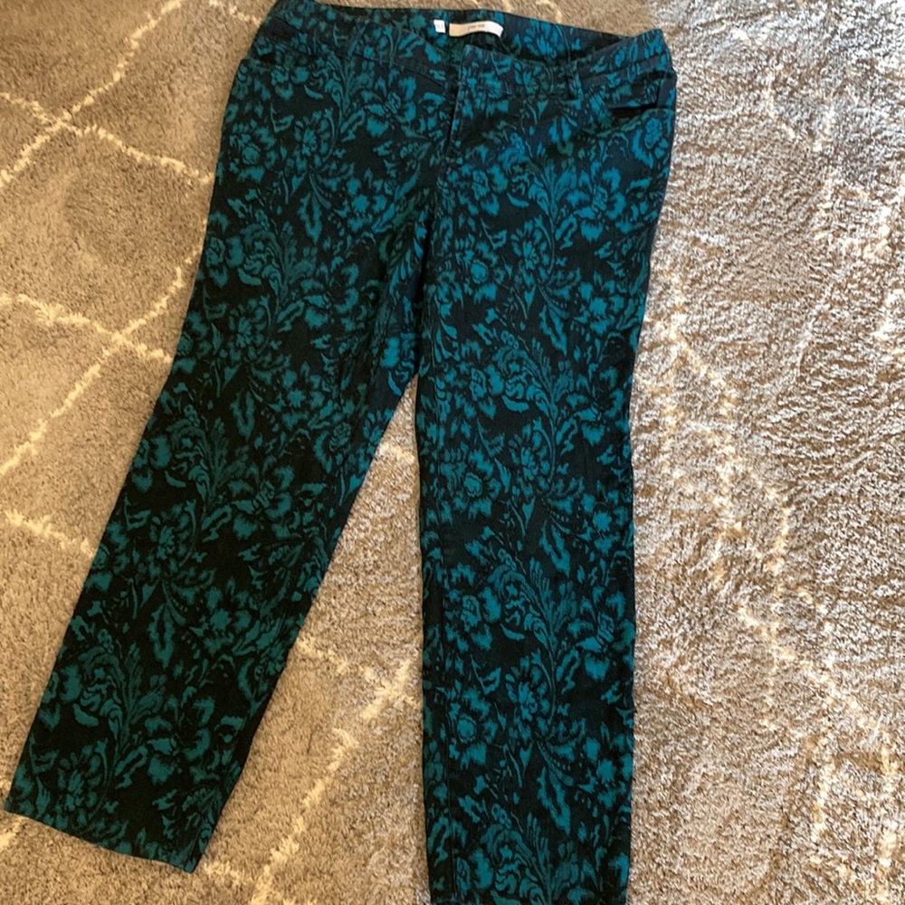 Per Se brand jeans. Black and turquoise!